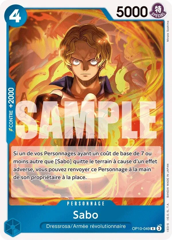 OP10-049 Sabo illustrée par Minato Sashima (édition française)