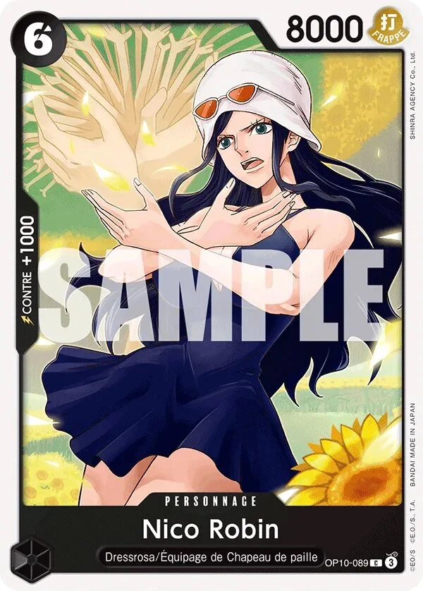 OP10-089 Nico Robin illustrée par SHINRA AGENCY Co. Ltd. (édition française)