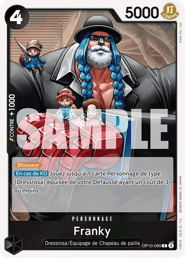 OP10-090 Franky illustrée par Aidle Co. Ltd. (édition française)