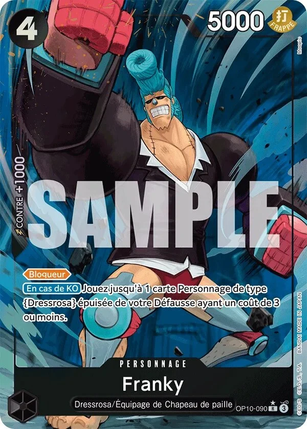 OP10-090 Franky illustrée par Moopic (édition française)