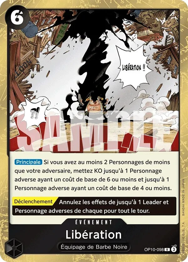 Carte One Piece française Libération OP10-098 R