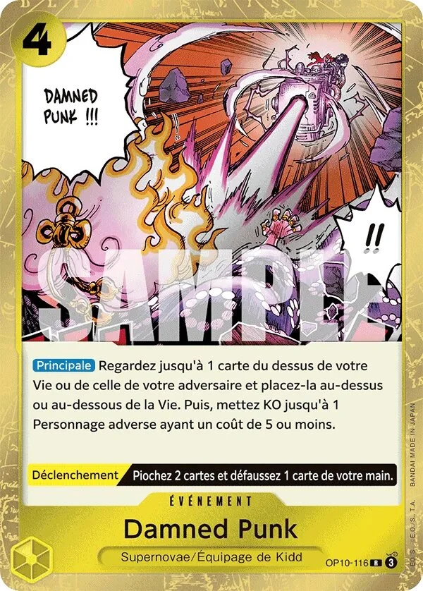 Carte One Piece française Damned Punk OP10-116 R