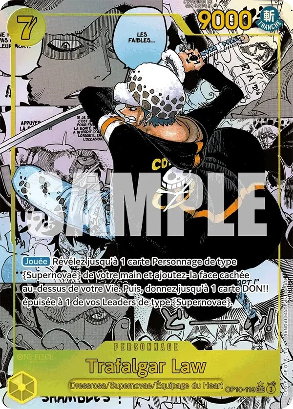 Carte One Piece française Trafalgar Law OP10-119 SEC