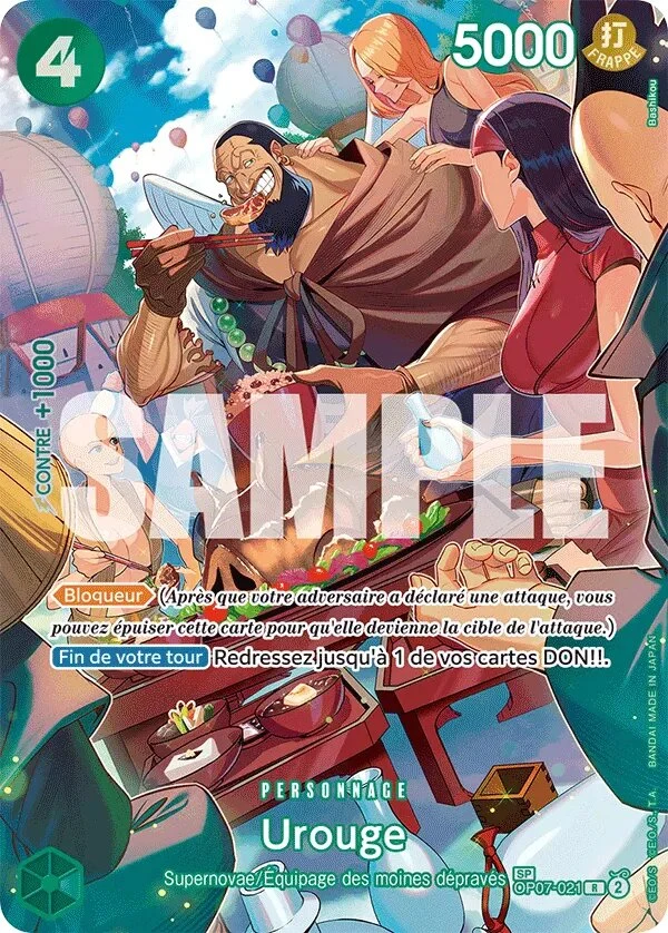 OP07-021 Urouge illustrée par Bashikou (édition française)