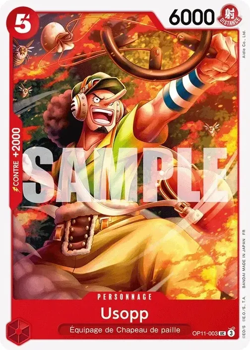 Carte One Piece française OP11-003 Usopp