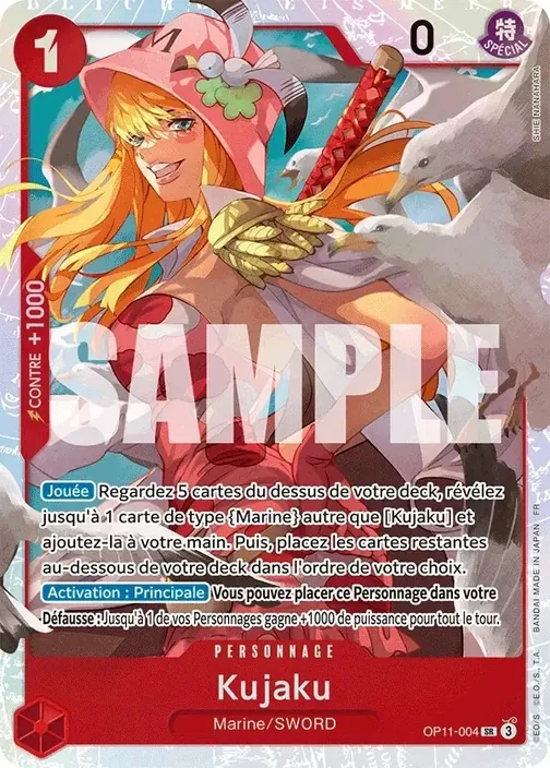 Carte One Piece française OP11-004 Kujaku