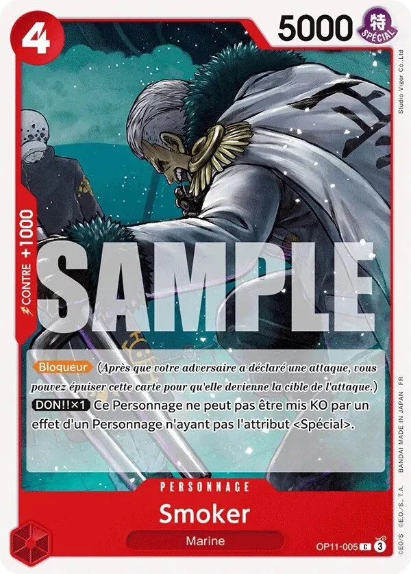 Carte One Piece française Smoker OP11-005 C