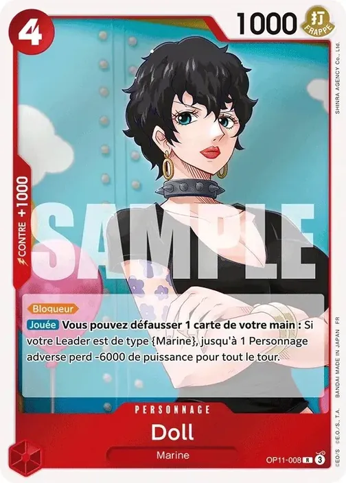 Carte One Piece française OP11-008 Doll