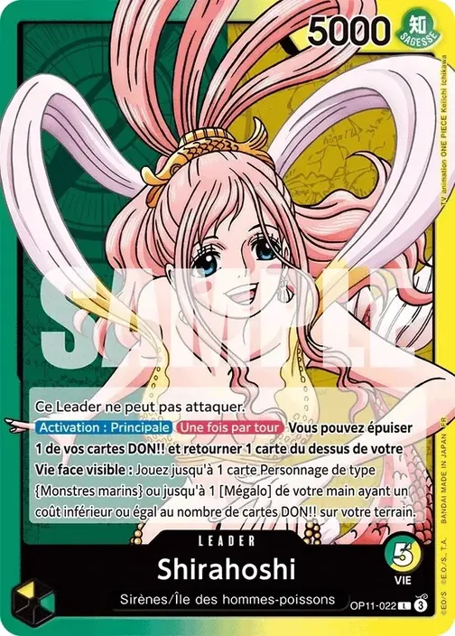 Carte One Piece française OP11-022 Shirahoshi
