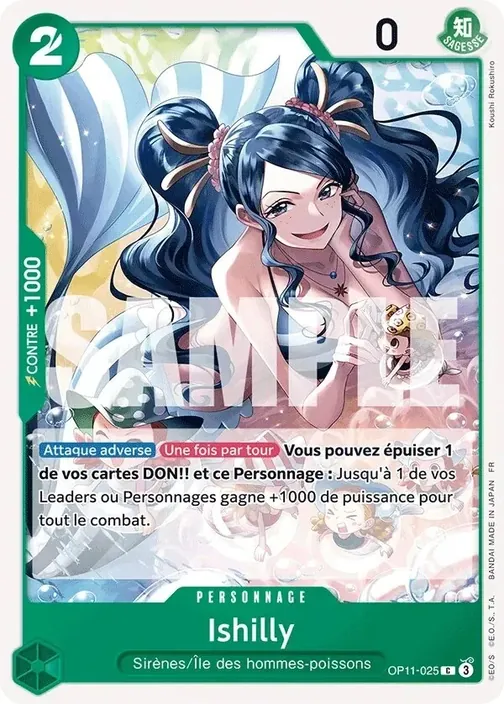 Carte One Piece française OP11-025 Ishilly