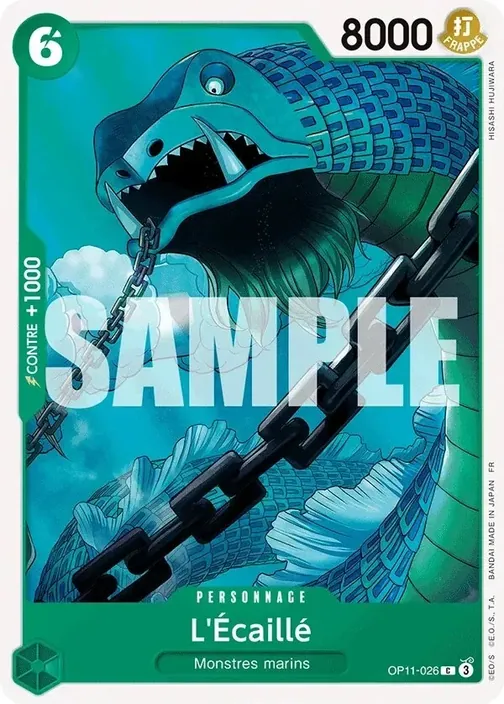 Carte One Piece française OP11-026 L'Écaillé