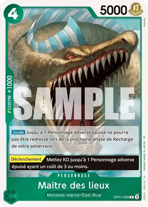 Carte One Piece française OP11-028 Maître des lieux