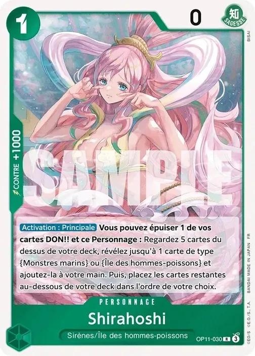 Carte One Piece française OP11-030 Shirahoshi