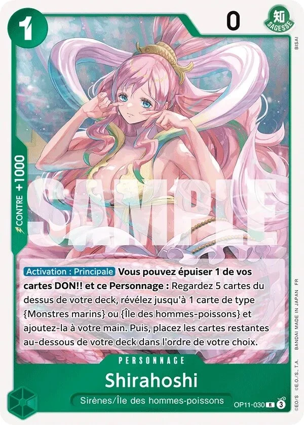 Carte One Piece française Shirahoshi OP11-030 R