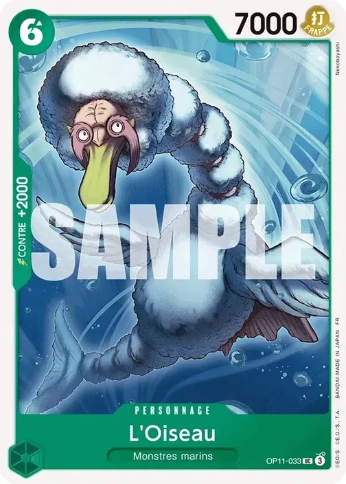 Carte One Piece française OP11-033 L'Oiseau