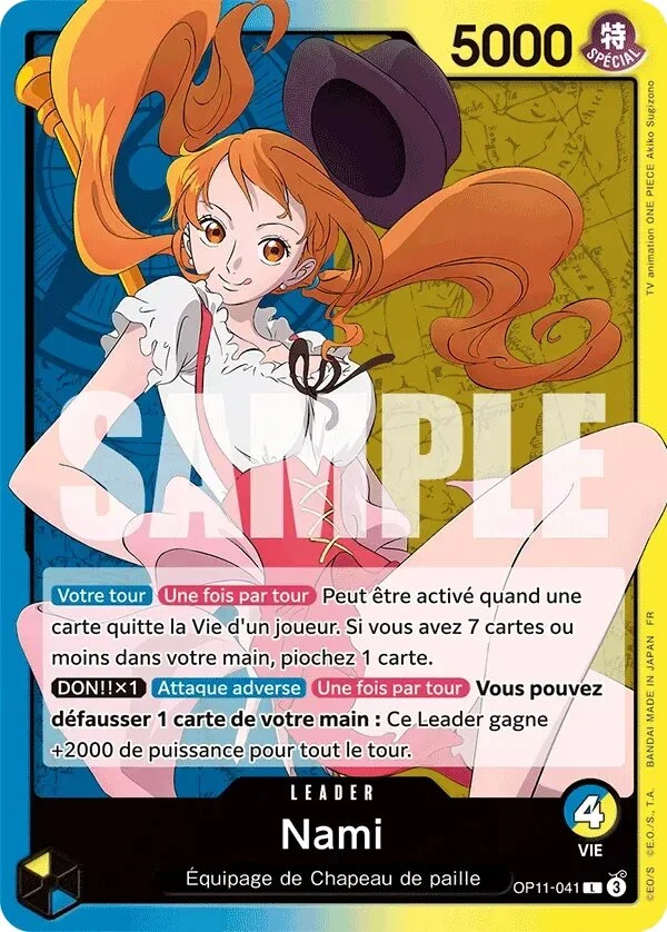 Carte One Piece française Nami OP11-041 L
