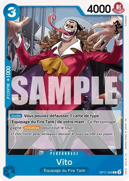 Carte One Piece française OP11-042 Vito
