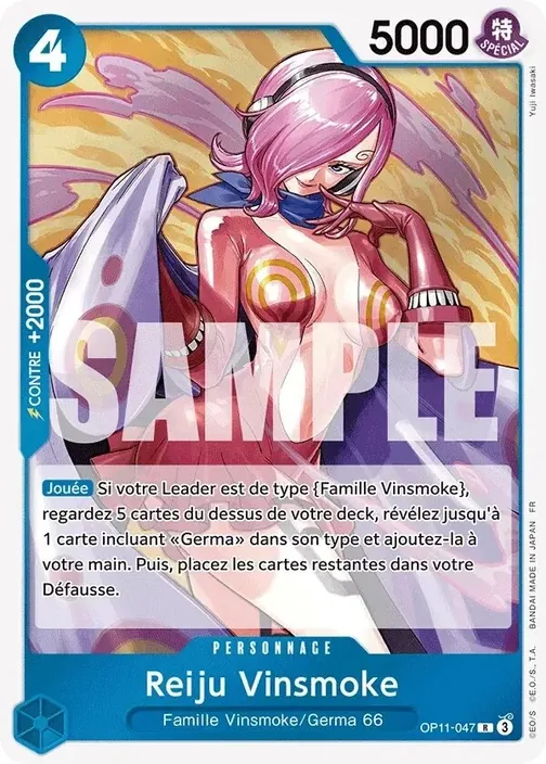Carte One Piece française OP11-047 Reiju Vinsmoke