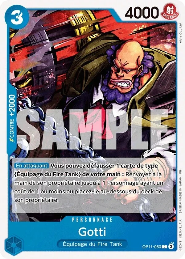 Carte One Piece française Gotti OP11-050 C