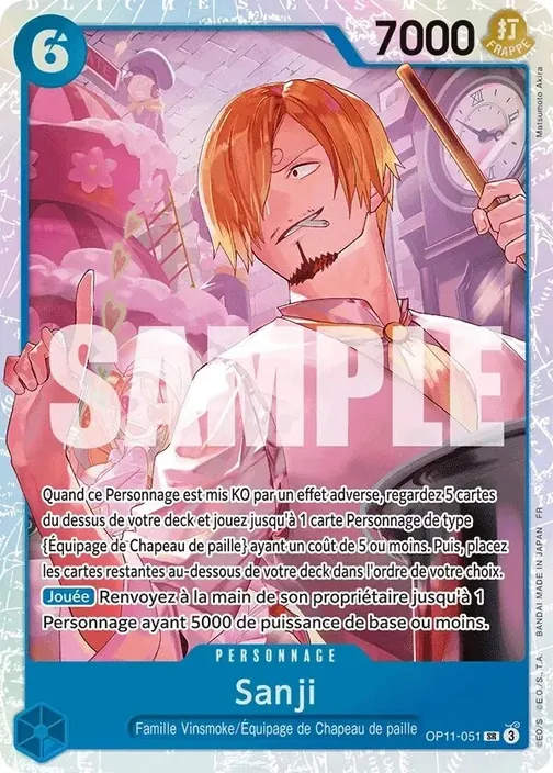 Carte One Piece française OP11-051 Sanji