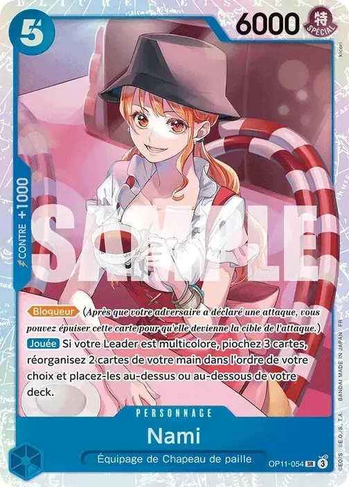 Carte One Piece française OP11-054 Nami