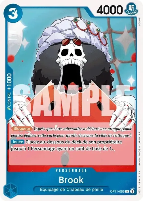Carte One Piece française OP11-056 Brook
