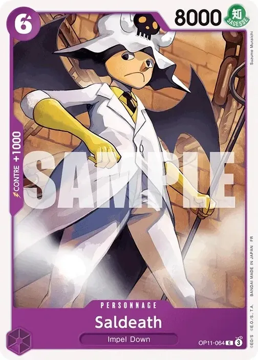 Carte One Piece française OP11-064 Saldeath