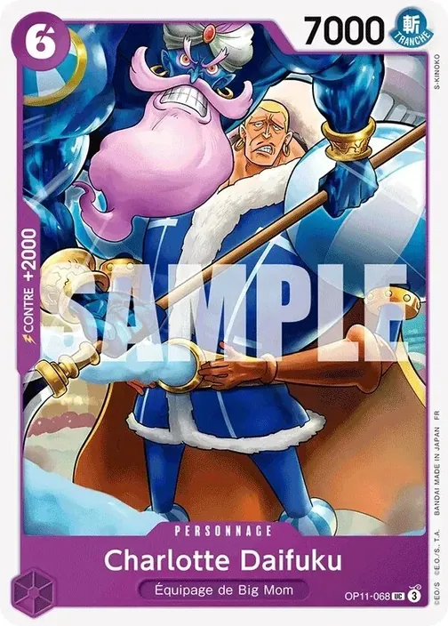 Carte One Piece française OP11-068 Charlotte Daifuku