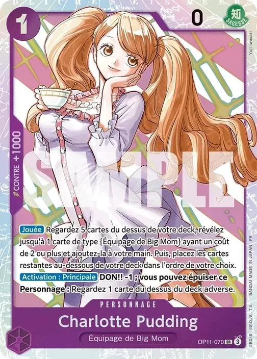 Carte One Piece française OP11-070 Charlotte Pudding