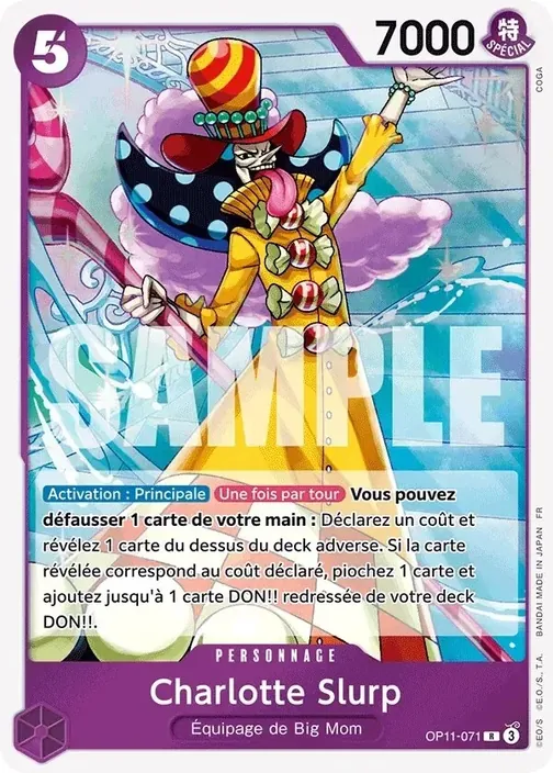 Carte One Piece française OP11-071 Charlotte Slurp
