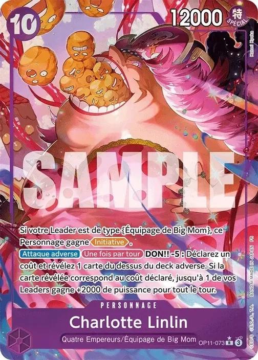 Carte One Piece française OP11-073 Charlotte Linlin (version 2)