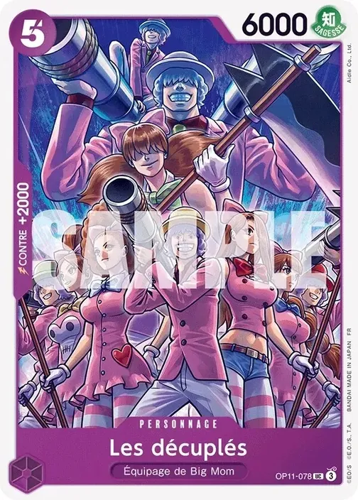 Carte One Piece française OP11-078 Les décuplés