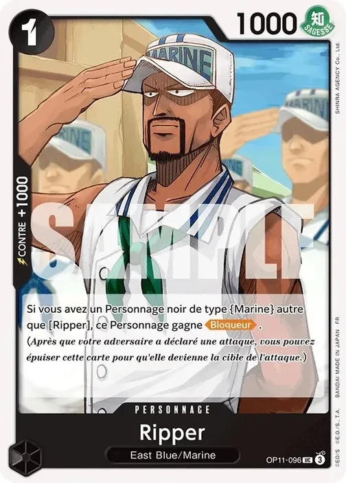 Carte One Piece française OP11-096 Ripper
