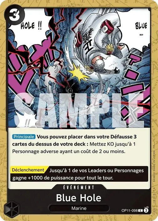 Carte One Piece française OP11-098 Blue Hole