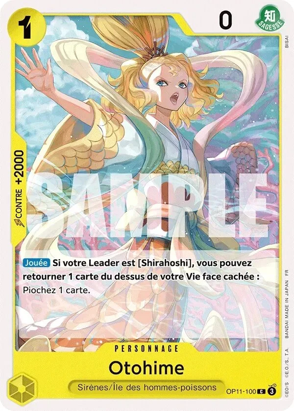 Carte One Piece française Otohime OP11-100 C