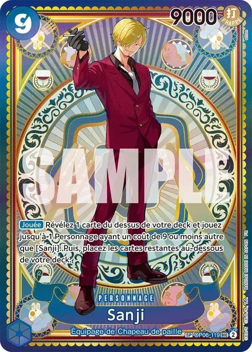 Carte One Piece française OP06-119 Sanji (version 3)