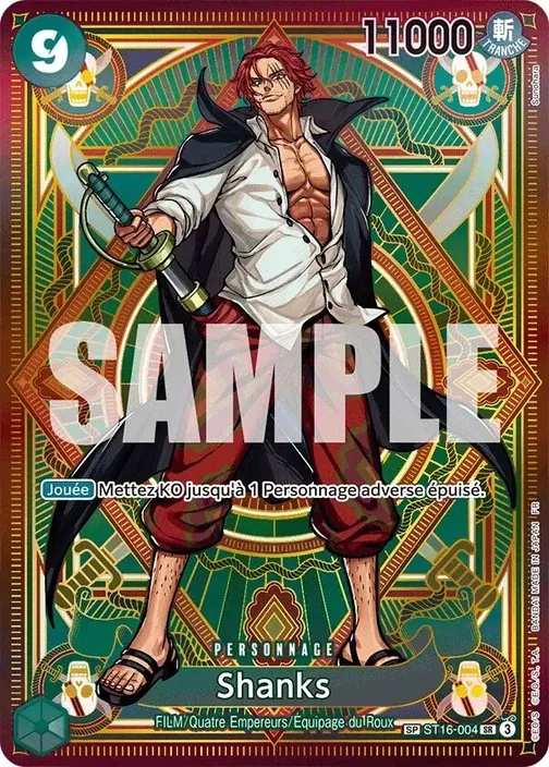 Carte One Piece française ST16-004 Shanks (version 2)