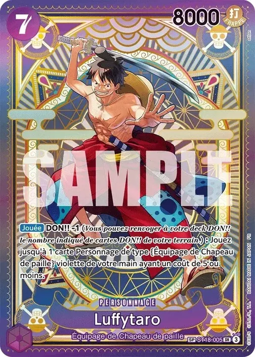 Carte One Piece française ST18-005 Luffytaro (version 2)