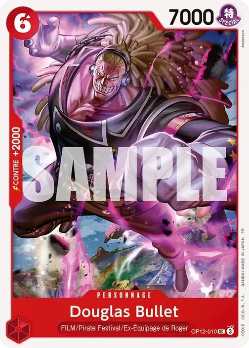 Carte One Piece française OP12-010 Douglas Bullet