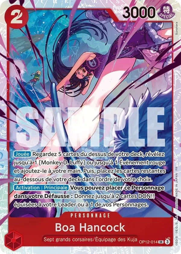 Carte One Piece française Boa Hancock OP12-014 SR