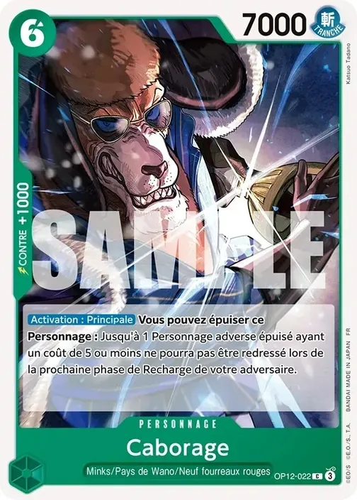 Carte One Piece française OP12-022 Caborage