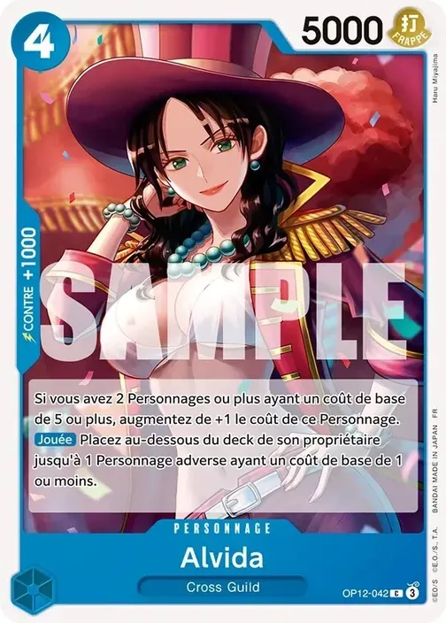 Carte One Piece française OP12-042 Alvida