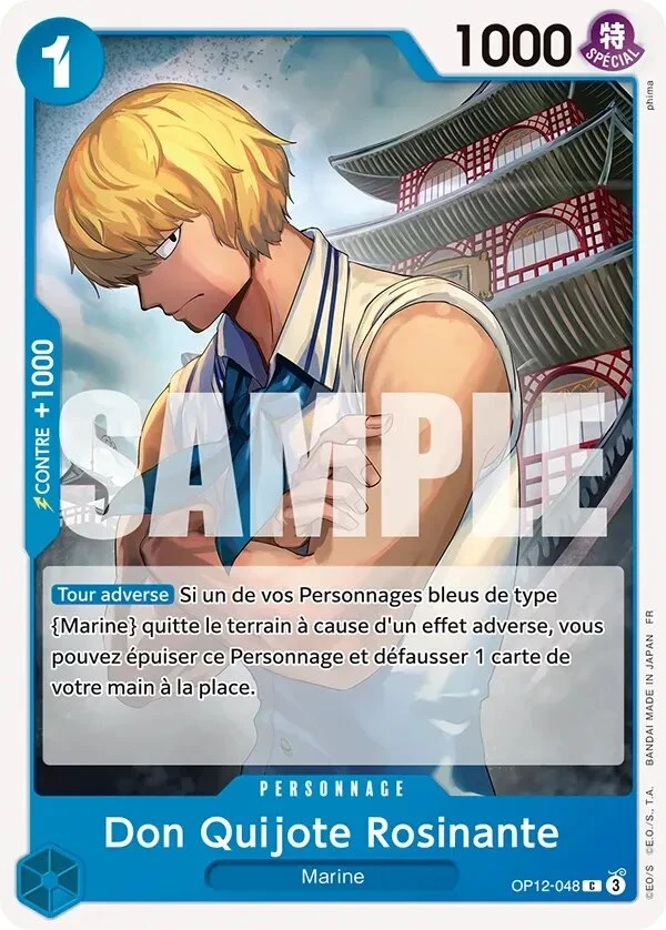 Carte One Piece française Don Quijote Rosinante OP12-048 C