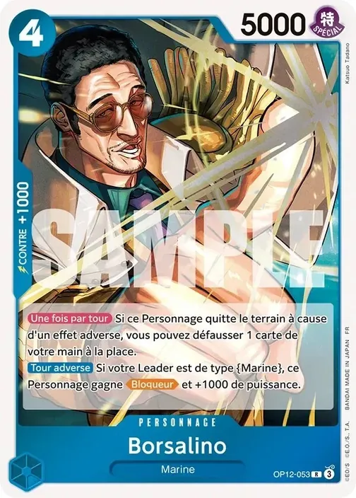 Carte One Piece française OP12-053 Borsalino