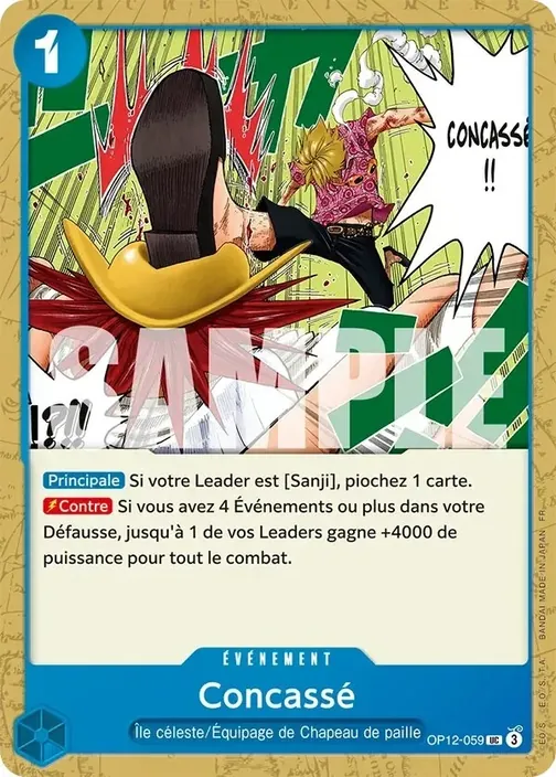 Carte One Piece française OP12-059 Concassé