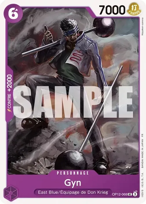 Carte One Piece française OP12-068 Gyn