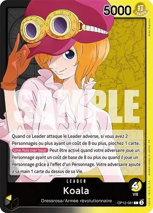 Carte One Piece française OP12-081 Koala