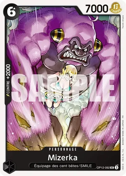 Carte One Piece française OP12-092 Mizerka