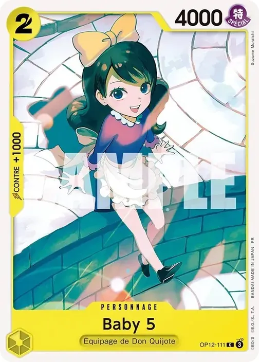 Carte One Piece française OP12-111 Baby 5