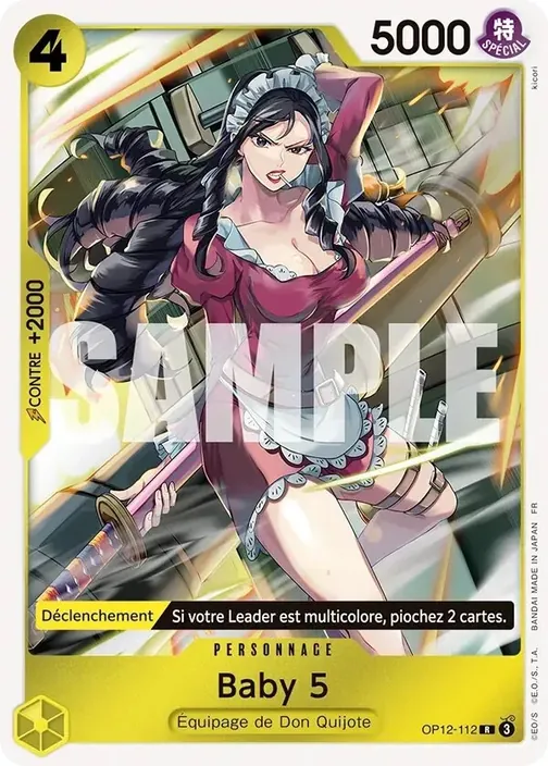 Carte One Piece française OP12-112 Baby 5